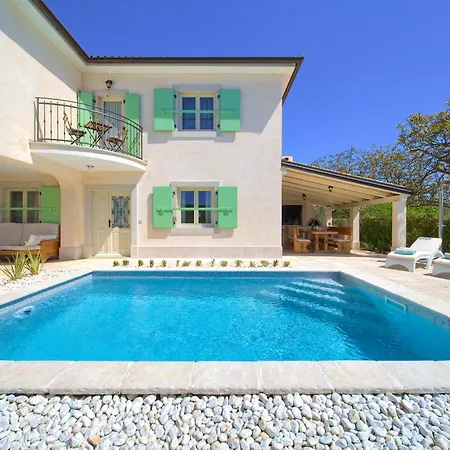 度假居 Luca With Pool And Jacuzzi Vrh (Krk)